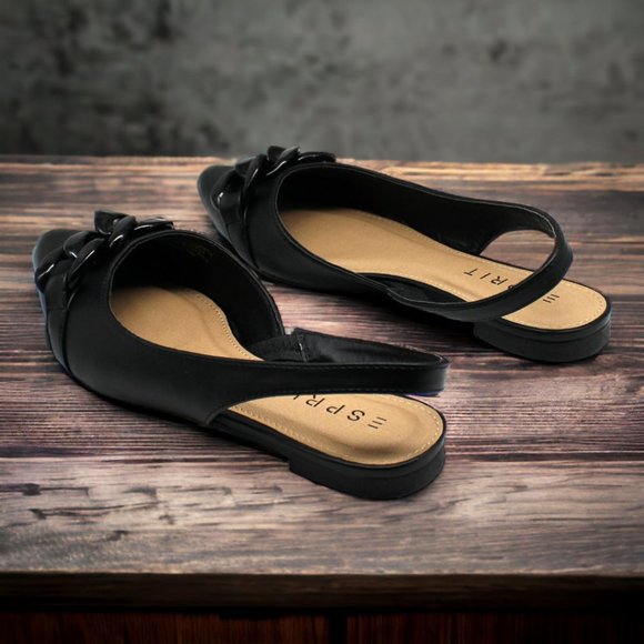 Women's Esprit Patty Flats in Black Size 7.5 Medium - Picture 8 of 8